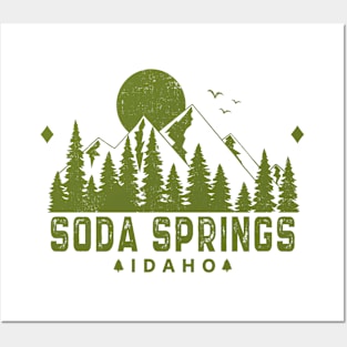 Soda Springs Idaho Mountain Souvenir Posters and Art